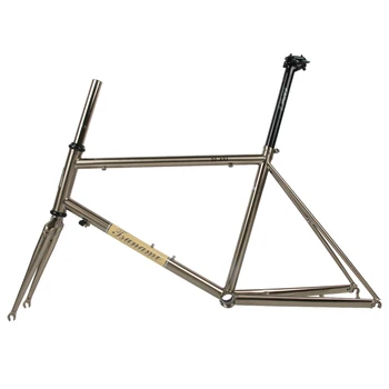 Велосипедная рама TSUNAMI Angel 451 4130 Из хром-молибденовой стали, Диаметр малого колеса Велосипеда 22 дюйма, Серебристый матовый