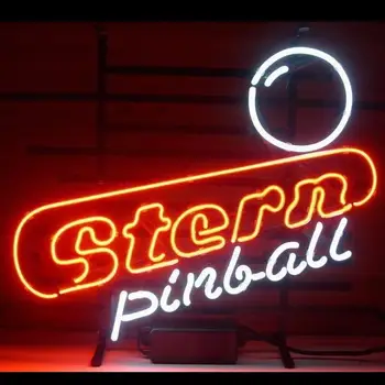 Изготовленная на заказ Стеклянная неоновая световая Вывеска Пивного бара для игры в пинбол