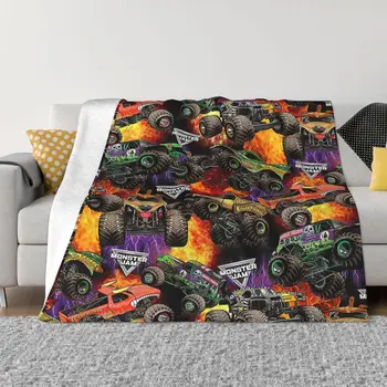 Классическое Фланелевое одеяло с рисунком Монстра Джема, Всесезонное Портативное Теплое одеяло для кровати, Уличное Покрывало