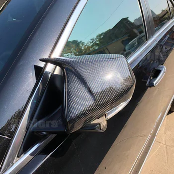 Крышки Зеркал из Настоящего Углеродного волокна ATS для Cadillac ATSL CTS CT6 XTS Carbon Mirror Caps M LOOK Replacement Style 2014 2015 2016-UP