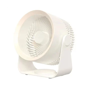 Электрический вентилятор 4000 мАч Перезаряжаемые Вентиляторы для циркуляции воздуха Летнее Охлаждение Кемпинговый вентилятор Портативный кондиционер, белый